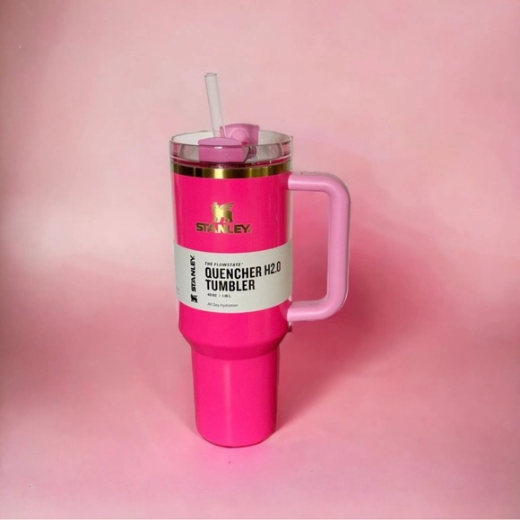 Stanley Quencher H2.0 FlowState 40 oz Tumbler - Pink Parade - Picture 1 of 5